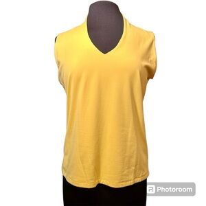 NWT Randy Kemper sleeveless V-neck top size large